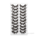 Veganer Full Strip 10 Pairs Faux Nerk Wimpern